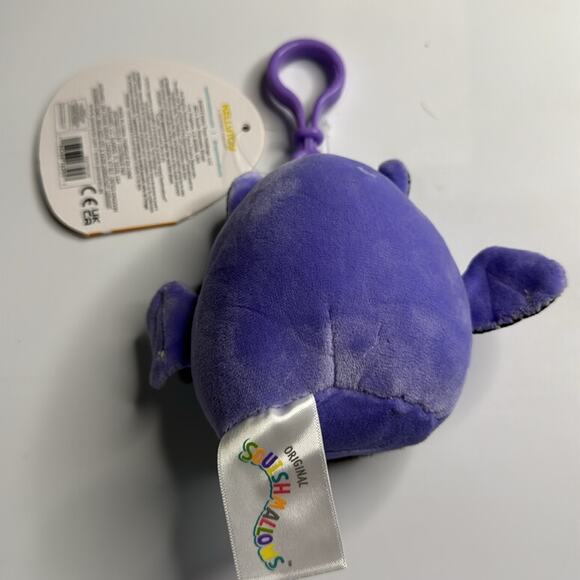NWT Squishmallow Joldy the Halloween Bat Clip 3.5” - Picture 2 of 3